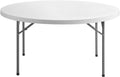 72-Inch Round Granite White Plastic Folding Table M459