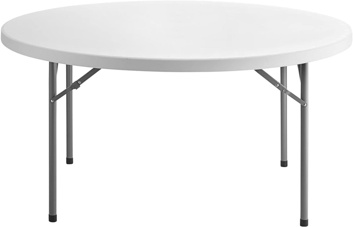 72-Inch Round Granite White Plastic Folding Table M459