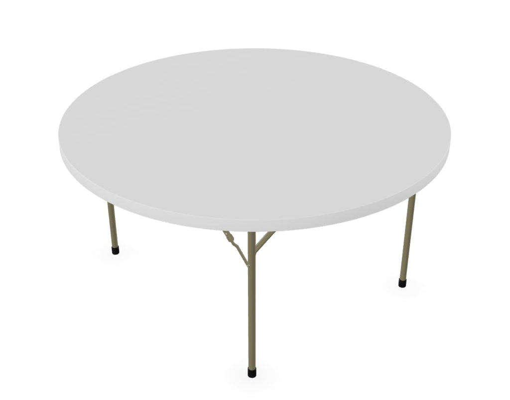 72-Inch Round Granite White Plastic Folding Table M459