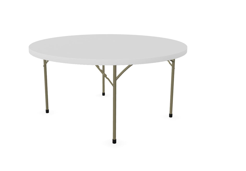 72-Inch Round Granite White Plastic Folding Table M459
