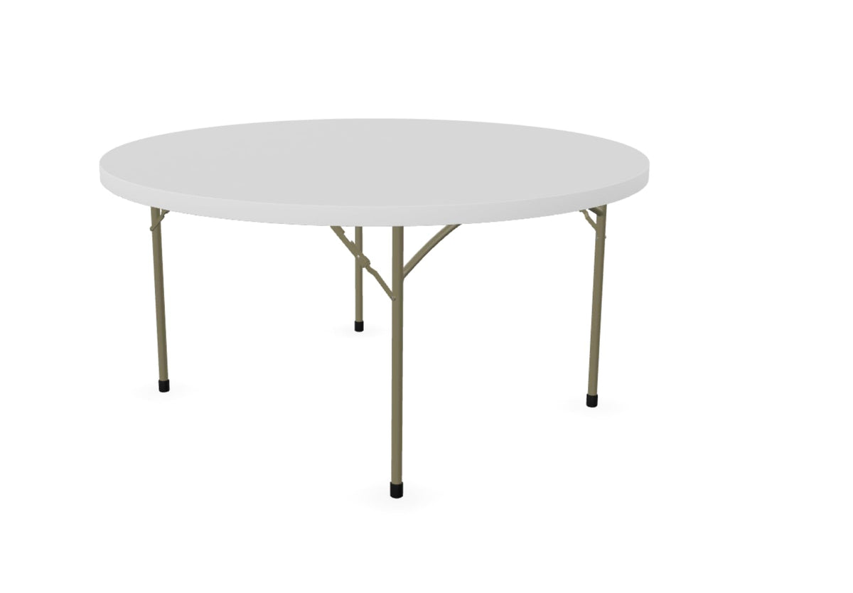 72-Inch Round Granite White Plastic Folding Table M459