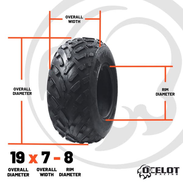 19x7-8 All Terrain 4-Ply ATV Tires D56267