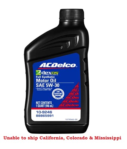 5W-30 Full Synthetic Motor Oil 1 Quart (8 pack) W892