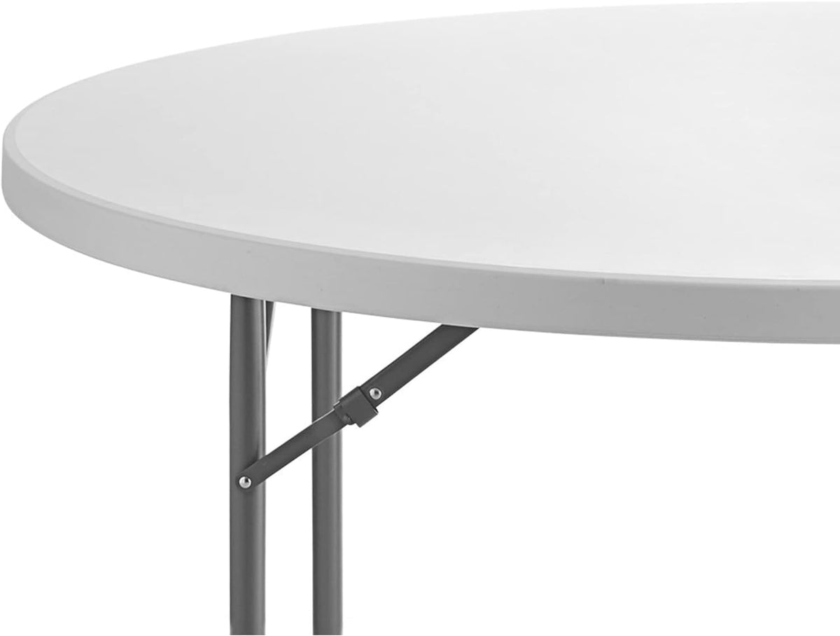 72-Inch Round Granite White Plastic Folding Table M459