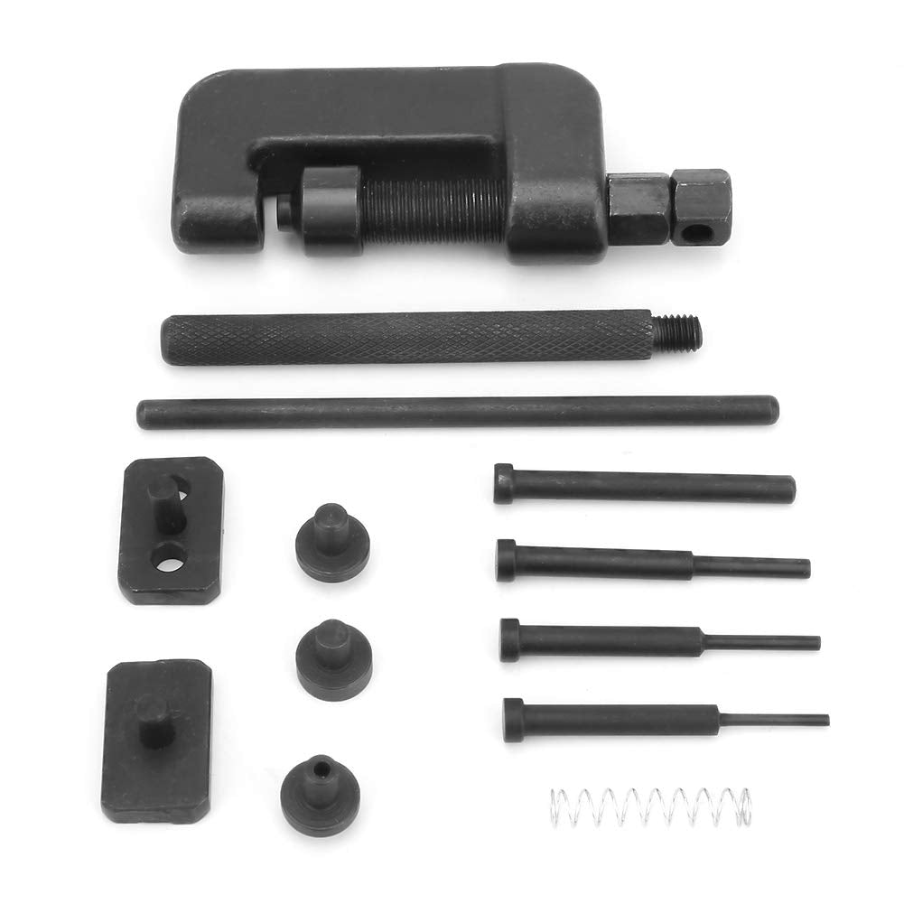 13PC Motorcycle Chain Breaker Rivet Tool Set with Carrying Case H74355