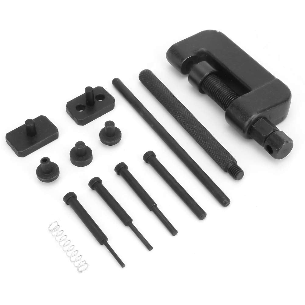 13PC Motorcycle Chain Breaker Rivet Tool Set with Carrying Case H74355
