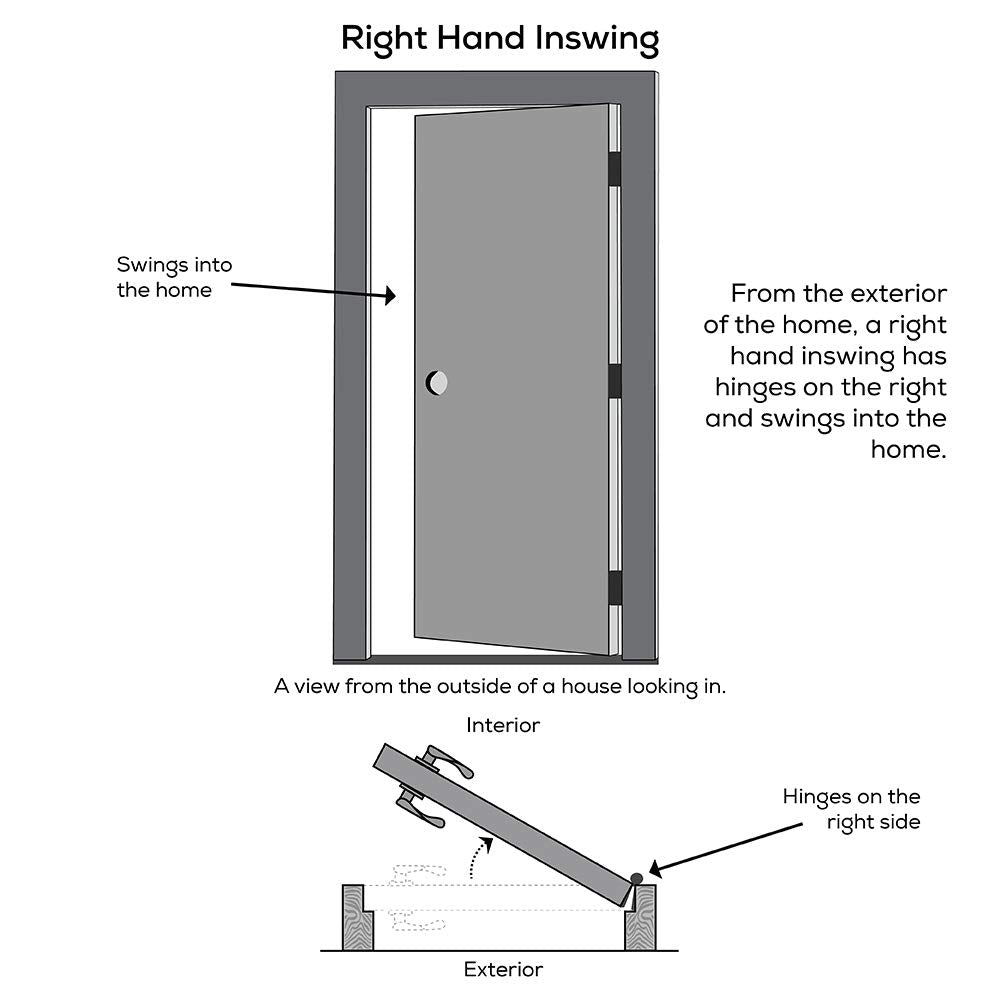 Steel Primed Right Hand In-Swing Prehung Front Door with Pet Door Clear Glass 36" x 80" J91555