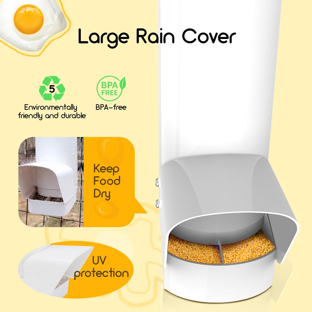 Automatic 7lb PVC Chicken Feeder U902