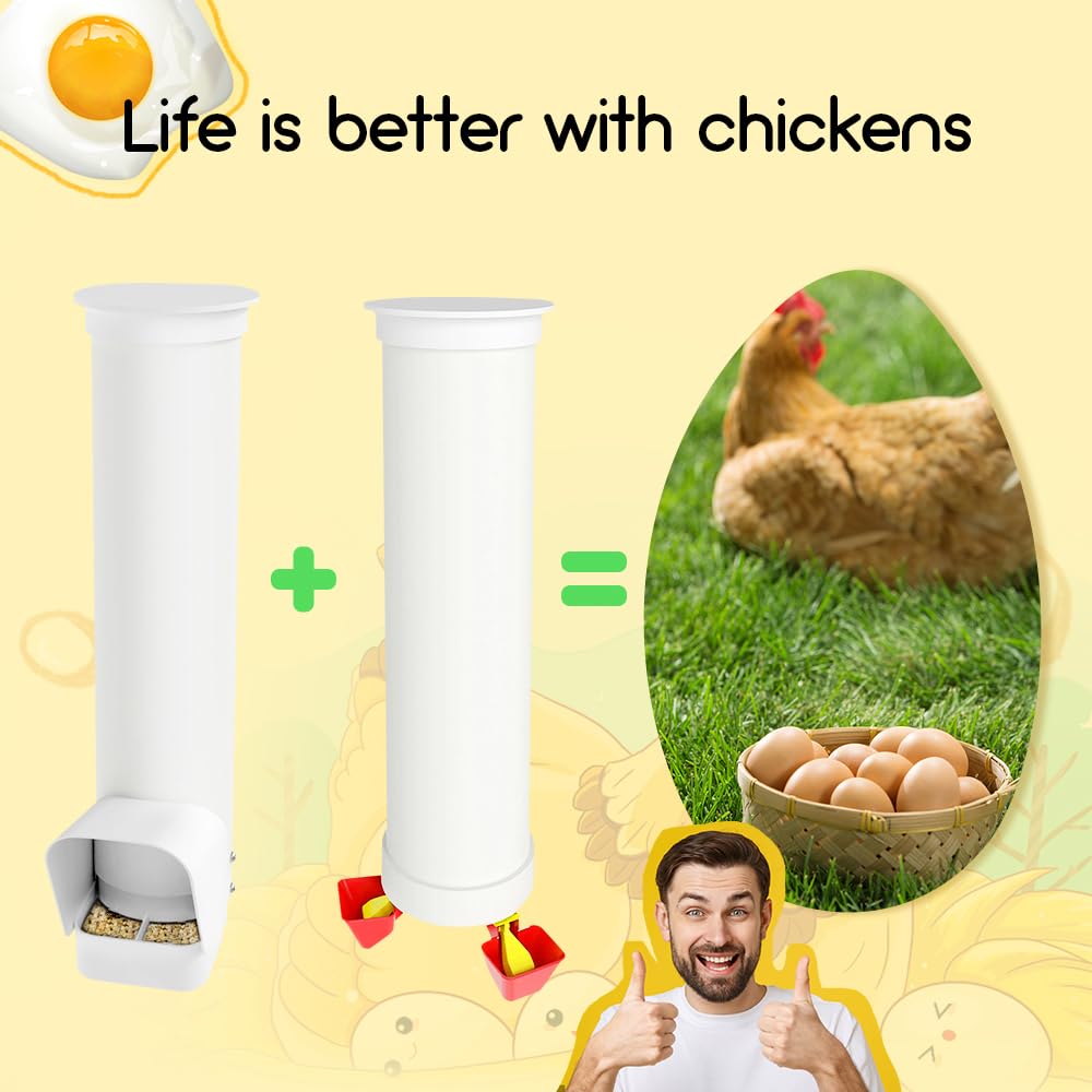 Automatic 7lb PVC Chicken Feeder U902