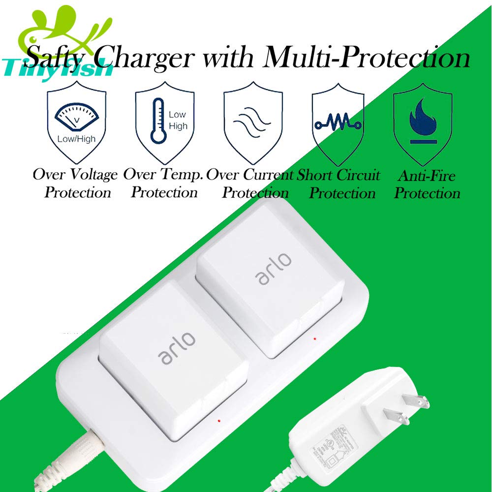 Charger for Arlo Batteries Fireproof Adapter U658