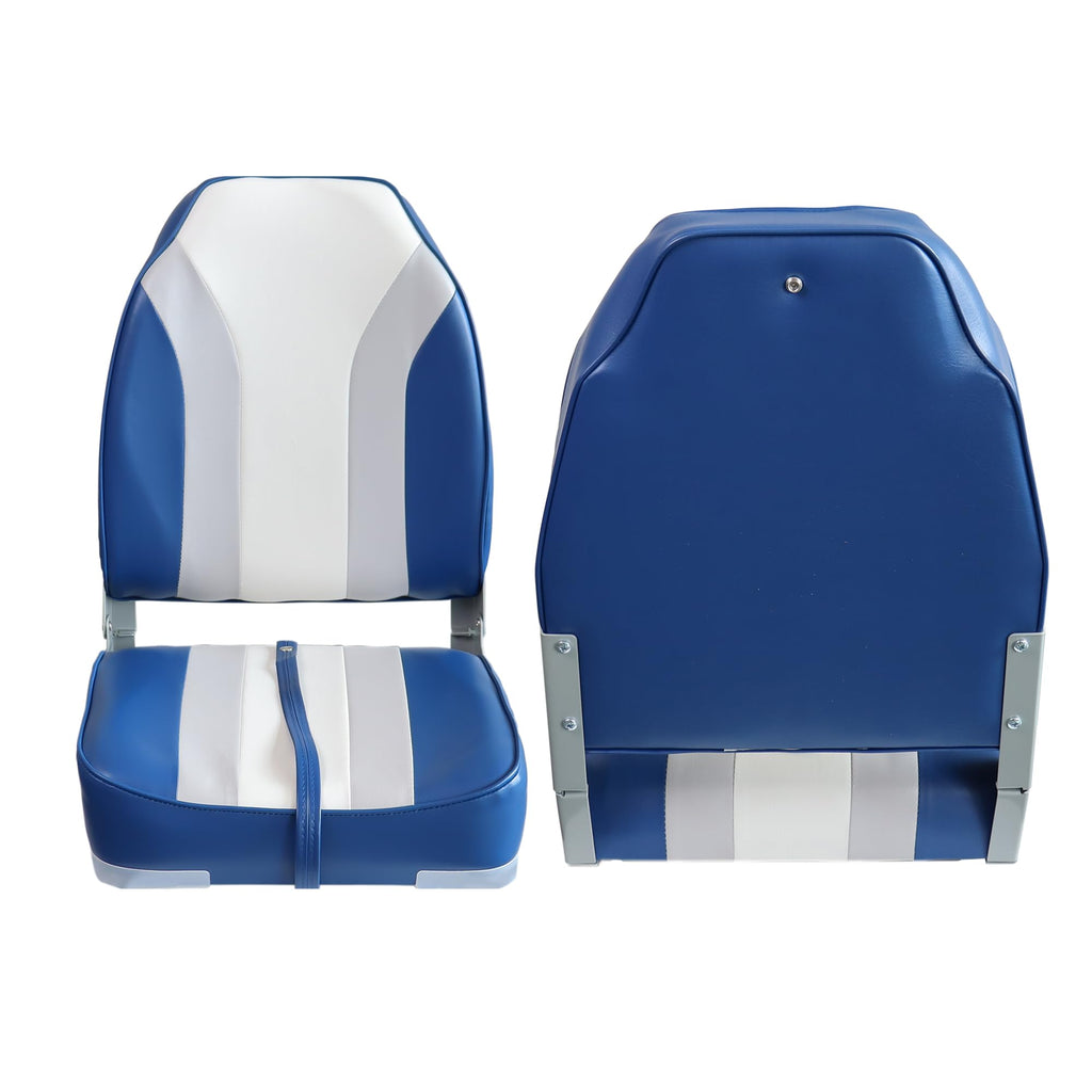 Folding Boat Seat 2 Pack White/Black F7626