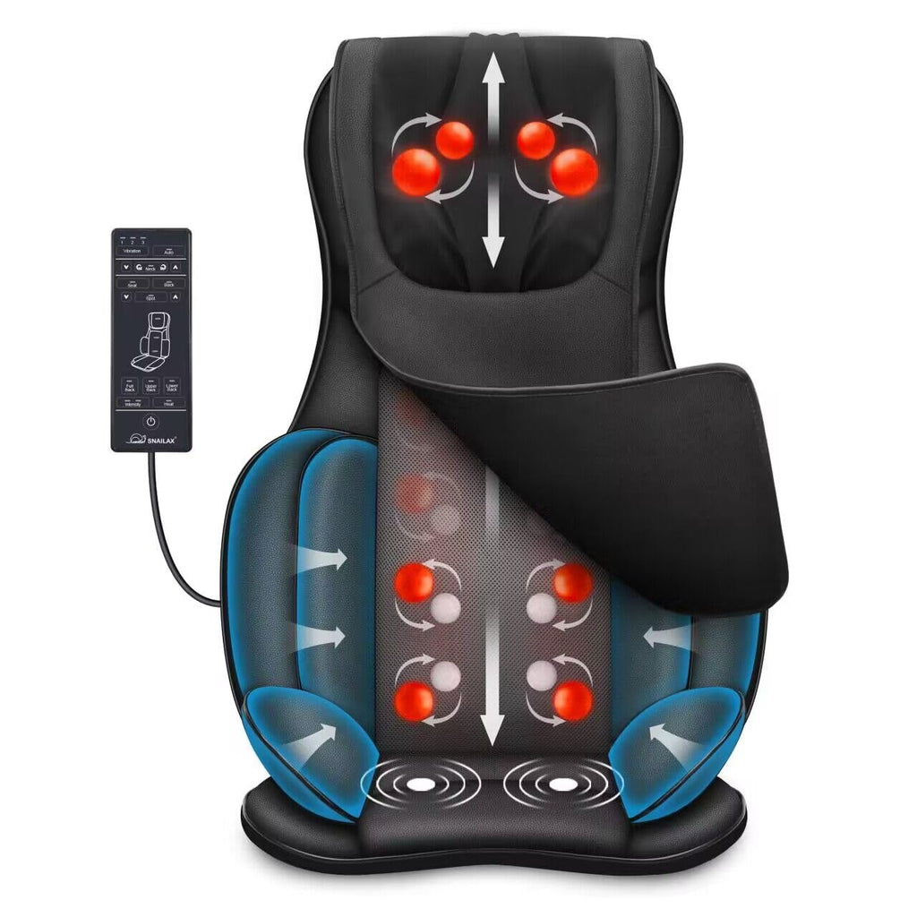 Shiatsu Neck and Back Massager Chair Pad with Heat S616