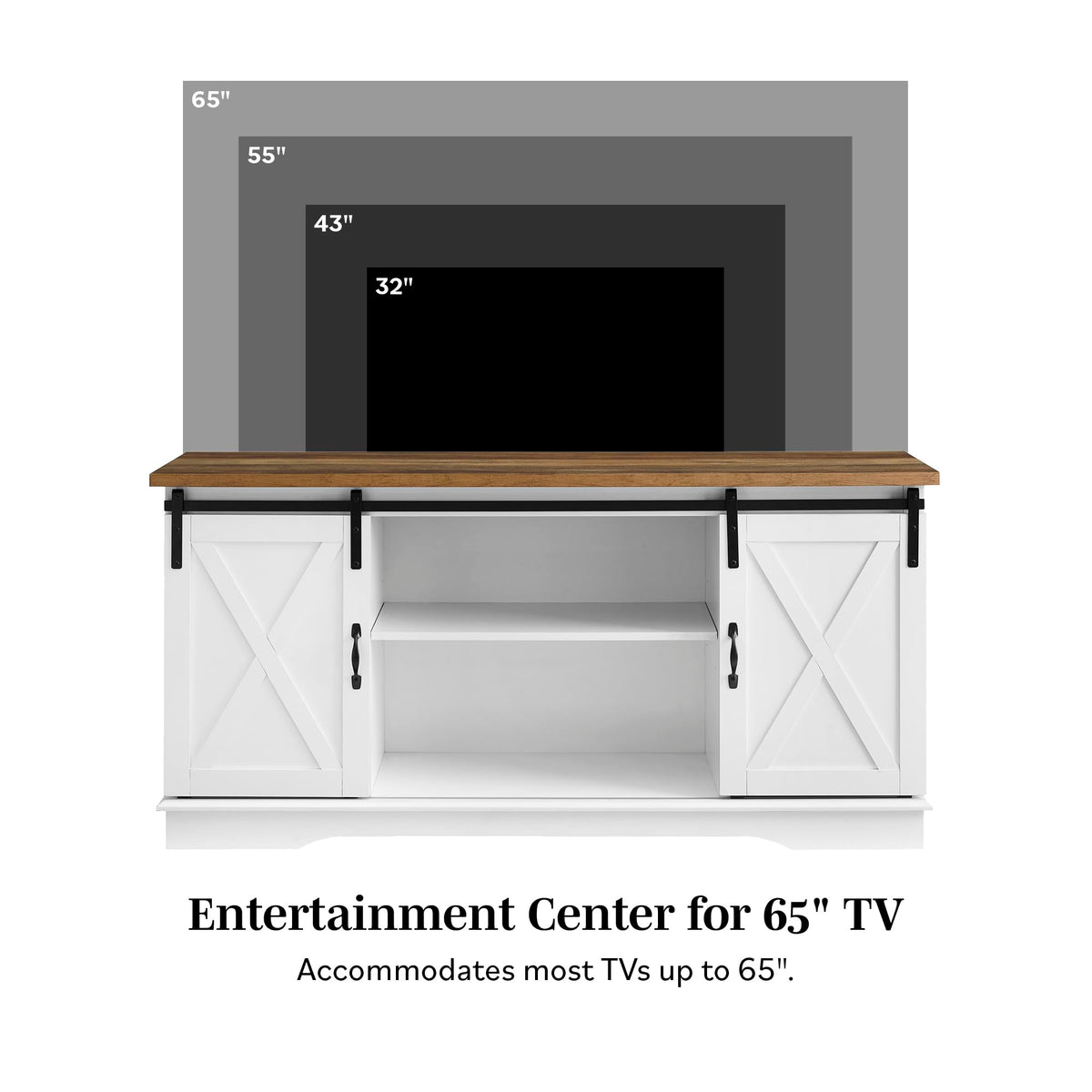 Grey Wash 58 Inch TV Stand E445655