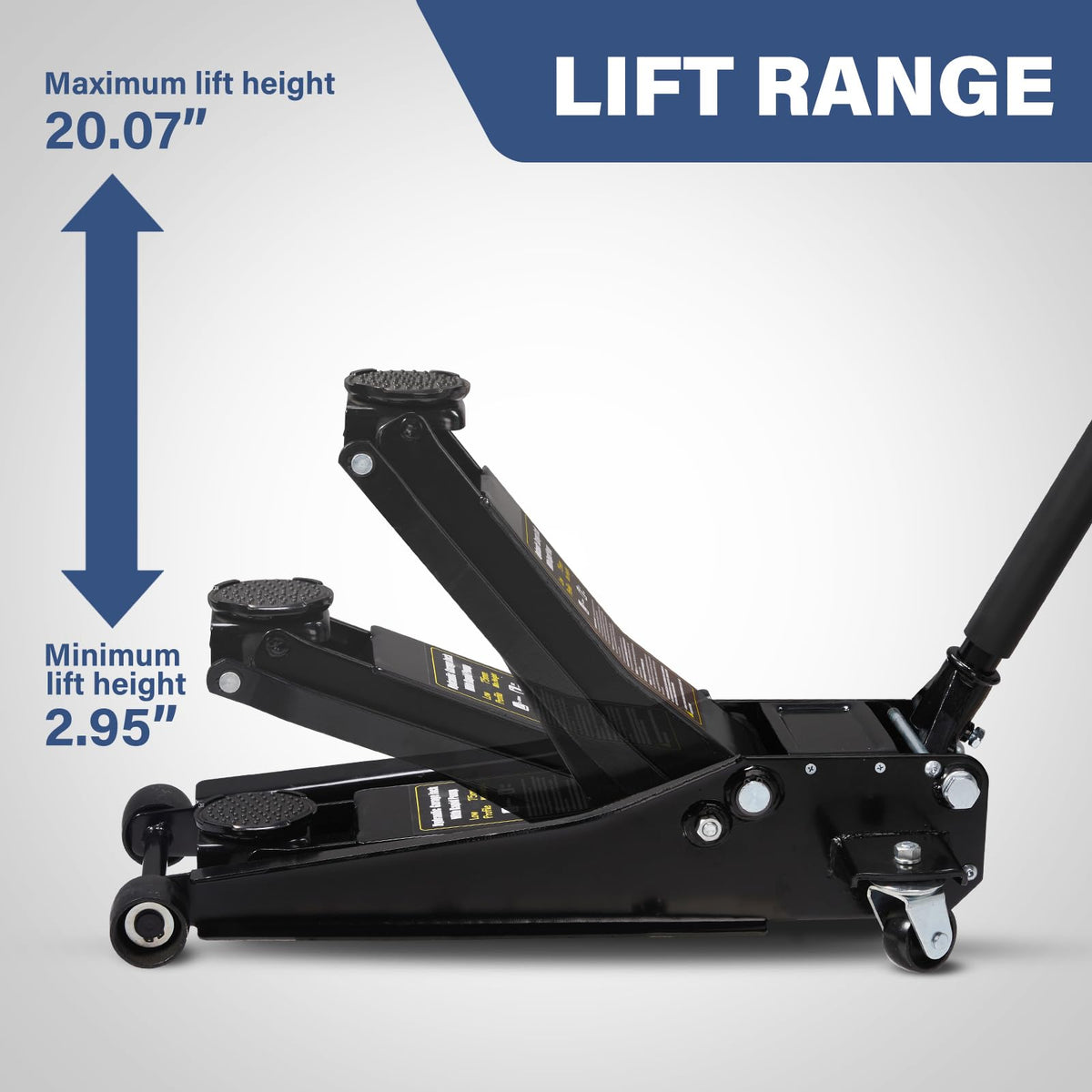 3 Ton Low Profile Steel Hydraulic Car Jack Stands J367