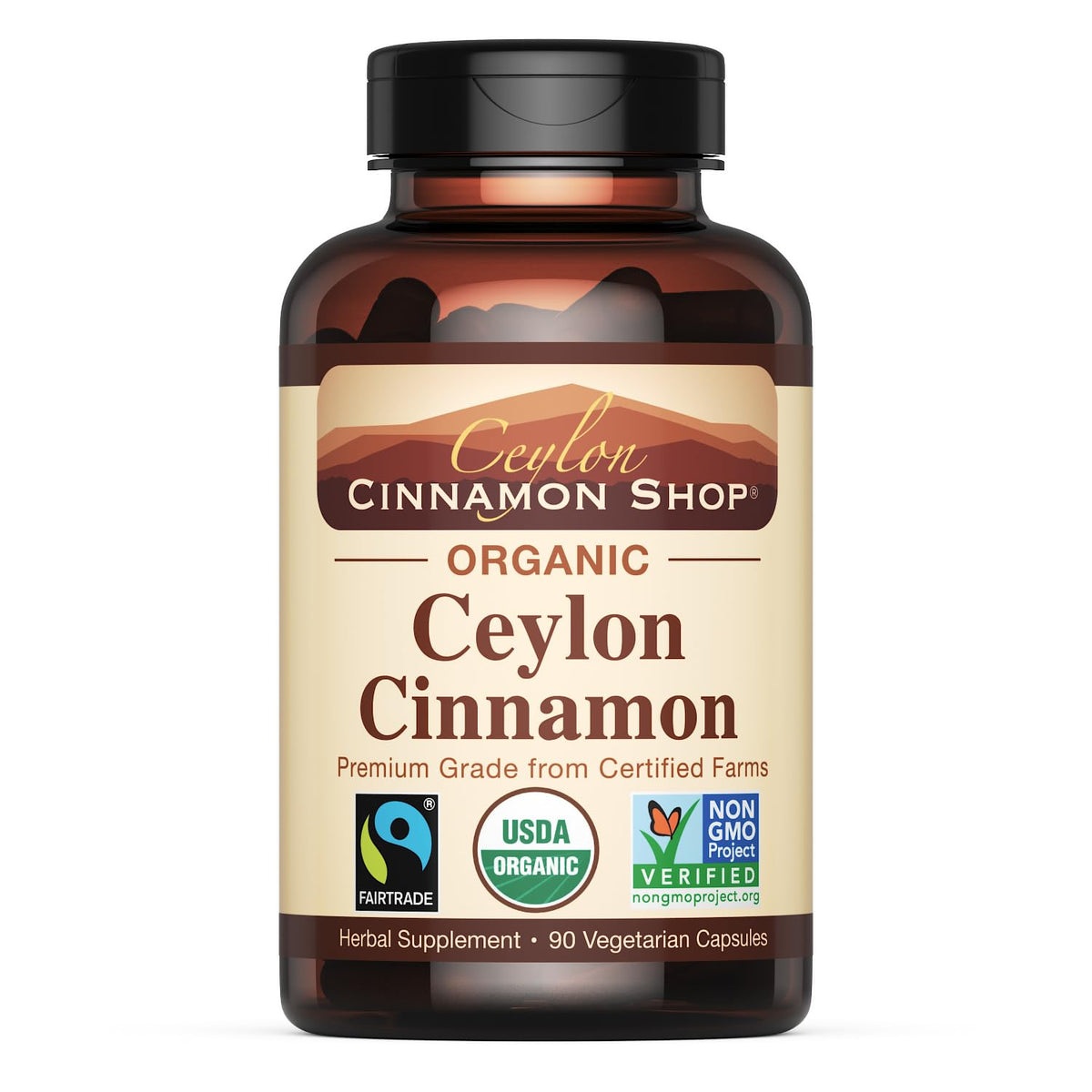 Organic Ceylon Cinnamon Capsules, 90 Count S66673