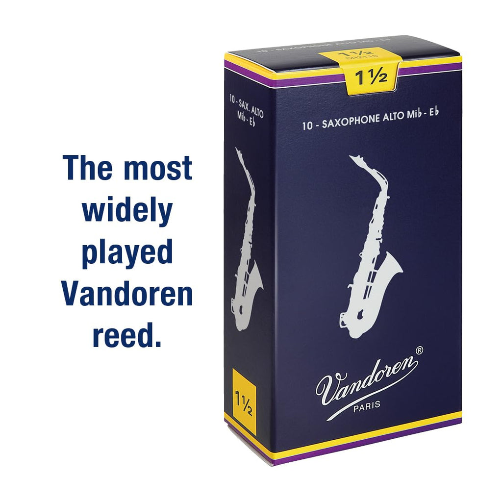 Alto Sax Traditional Reeds Strength 1.5 Box of 10 N646