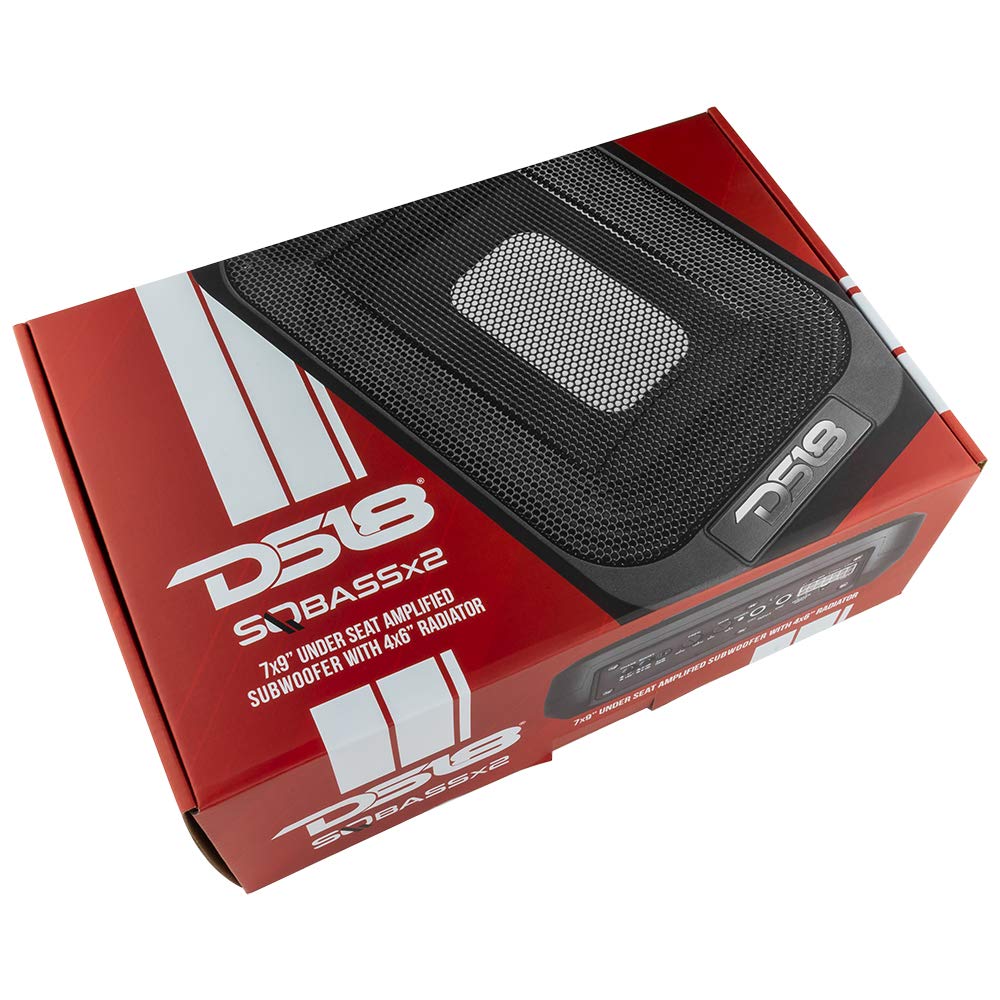 7x9 UnderSeat Slim Amplified Car Subwoofer with 4x6 Passive Radiator Z13511