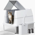 XL Stainless Steel Litter Box with Lid C7060