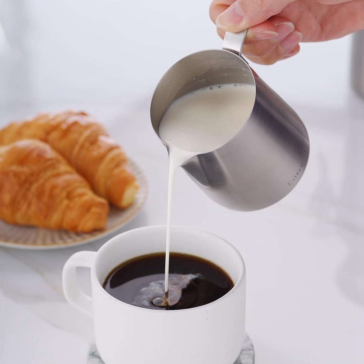 12 oz Stainless Steel French Press and Creamer Set F940