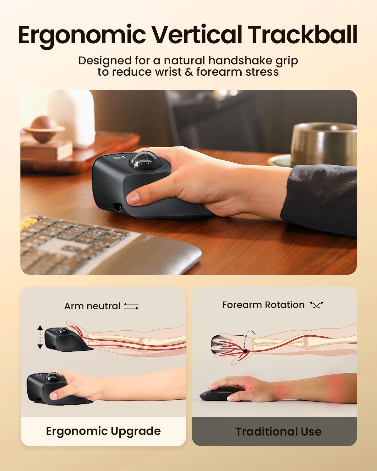 Wireless Vertical Trackball Mouse U228