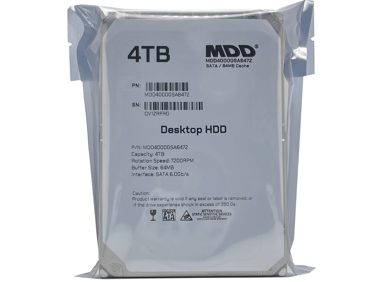 4TB 7200RPM 64MB Cache SATA 6.0Gb/s 3.5inch Internal Desktop Hard Drive W661