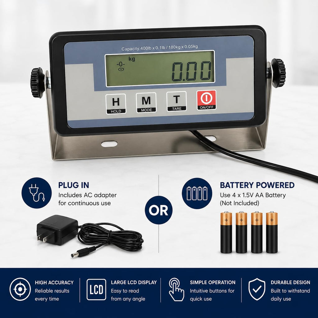 Heavy Duty 660 Pounds Veterinary Dog Scale with Stainless Steel Platform I8495