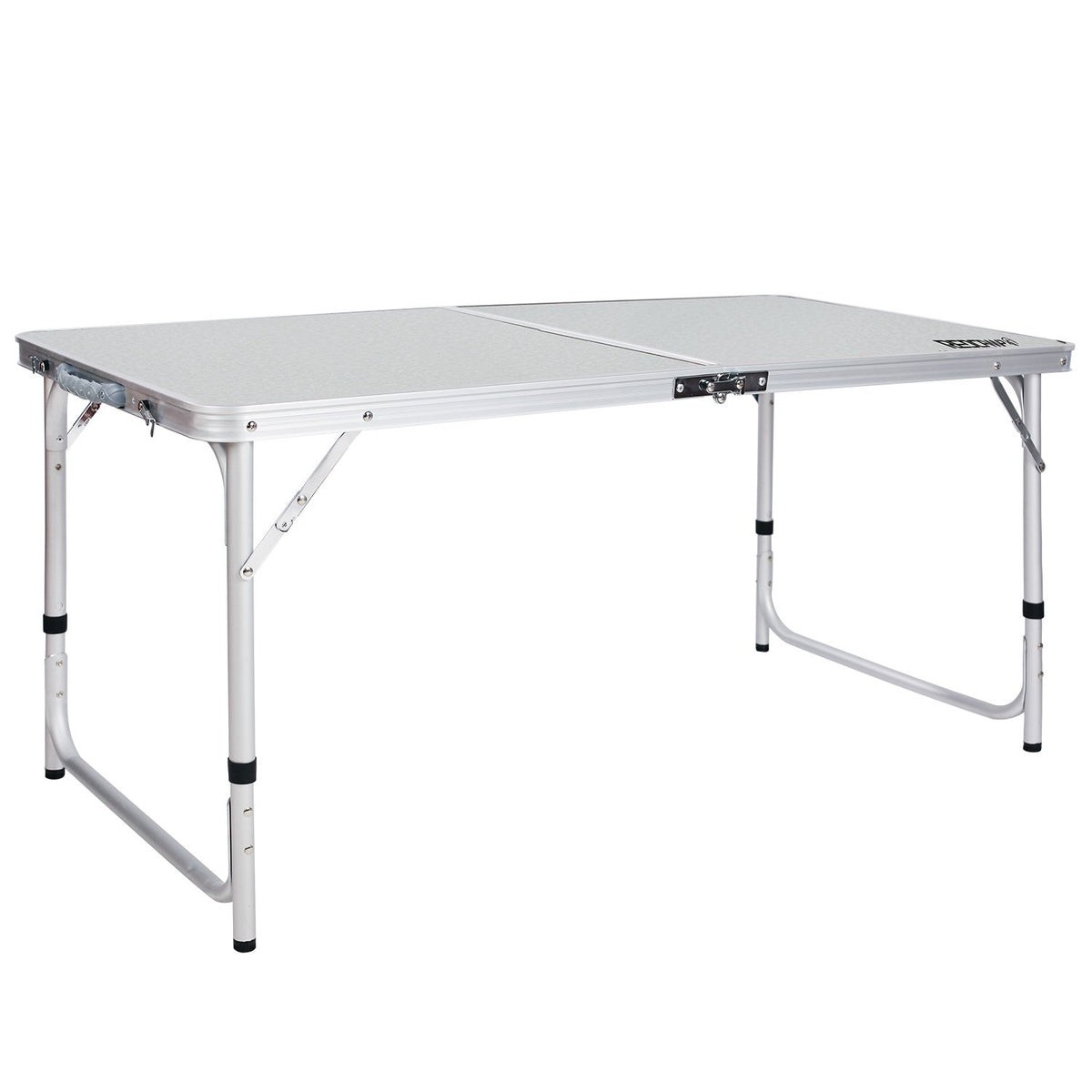 4ft Lightweight Portable Folding Camping Table with Adjustable Heights E90730