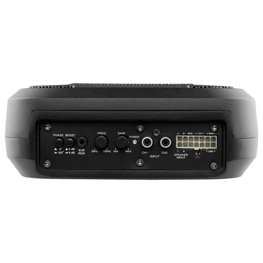 7x9 UnderSeat Slim Amplified Car Subwoofer with 4x6 Passive Radiator Z13511