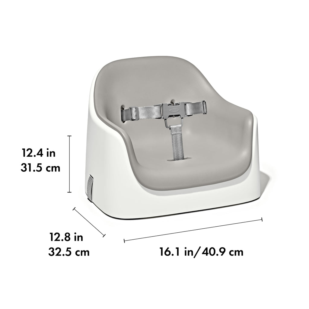 Gray Toddler Booster Seat with Removable Cushion B7041