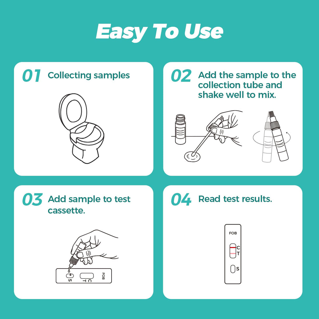 2-Pack Immunochemical Fecal Occult Blood Home Test Kit J438