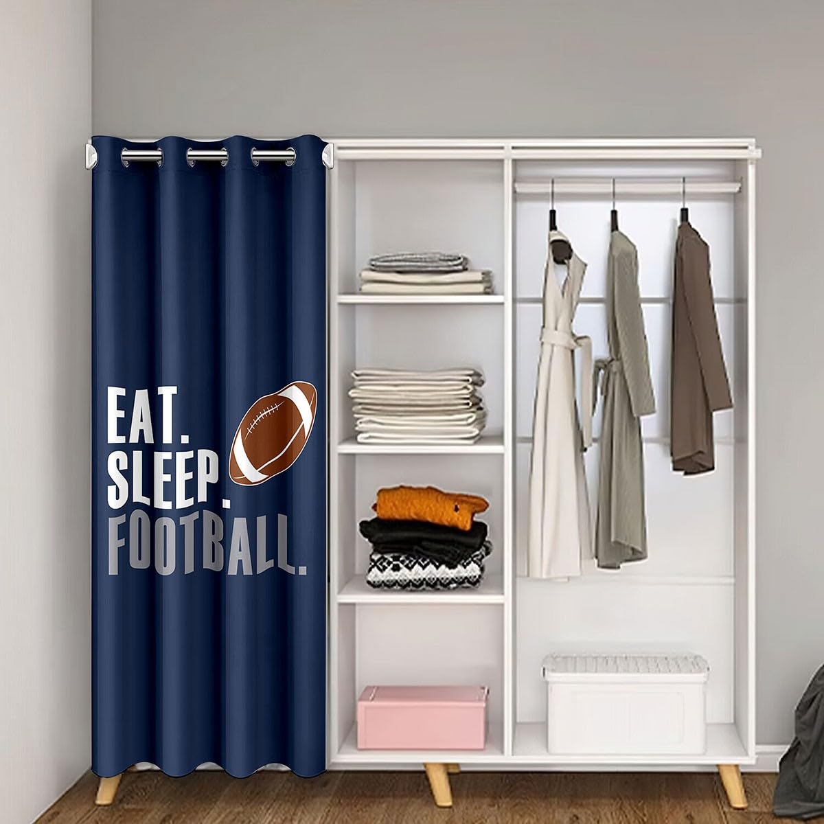 Football Doorway Curtain 34"x80" 1 Panel S94575
