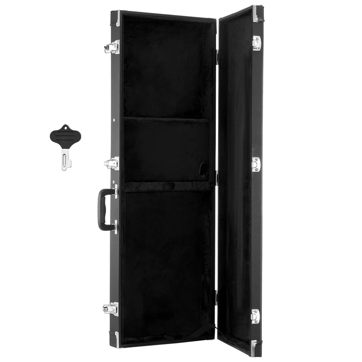 Black 41.3 Inch Wooden Hard-Shell Electric Guitar Case N47069