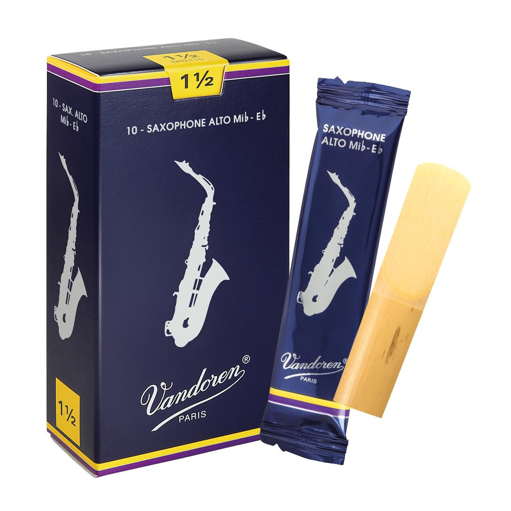 Alto Sax Traditional Reeds Strength 1.5 Box of 10 N646
