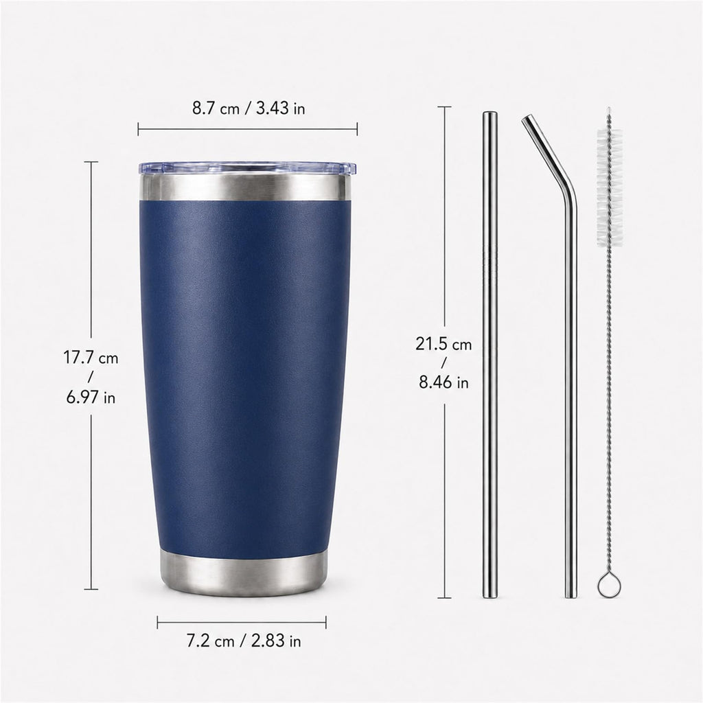20oz Stainless Steel Insulated Tumblers 12 Pack Y127