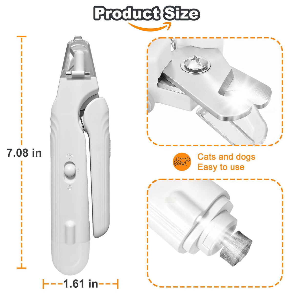 2-in-1 Dog Nail Grinder & Dog Nail Clipper C785759