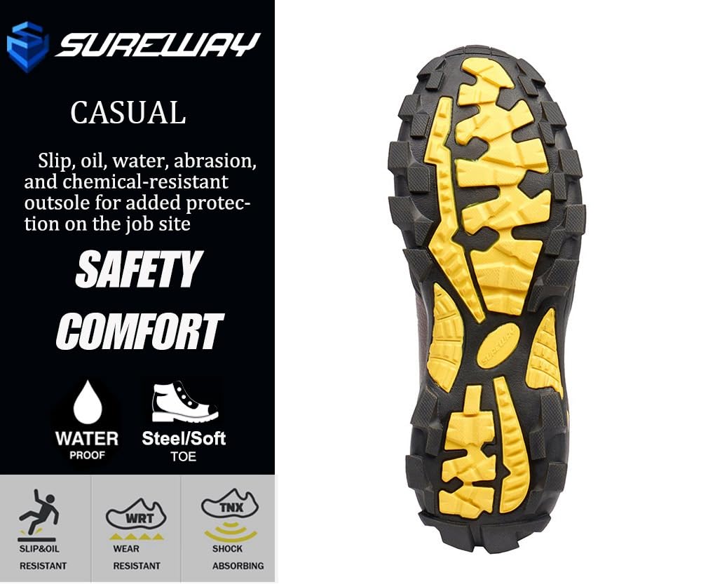 6 Inch Waterproof Leather Work Boots K49254
