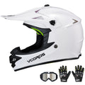 Kids Dirt Bike Helmet Set with Goggles Gloves G844052