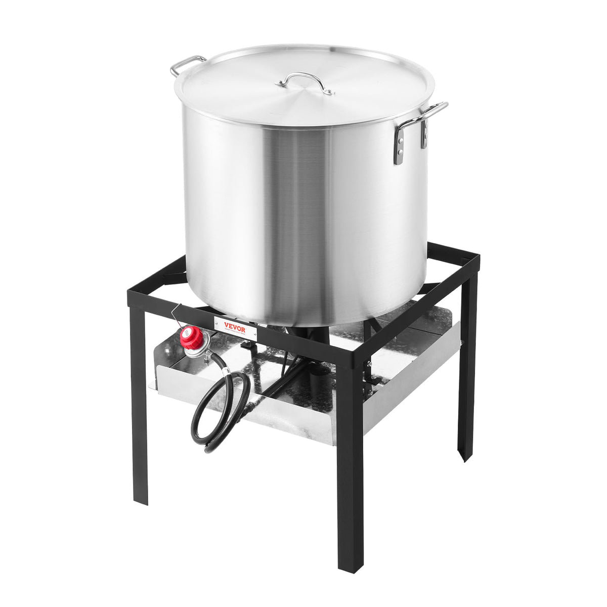 60 Qt Aluminum Seafood Boiling Pot with Strainer and Burner R34918