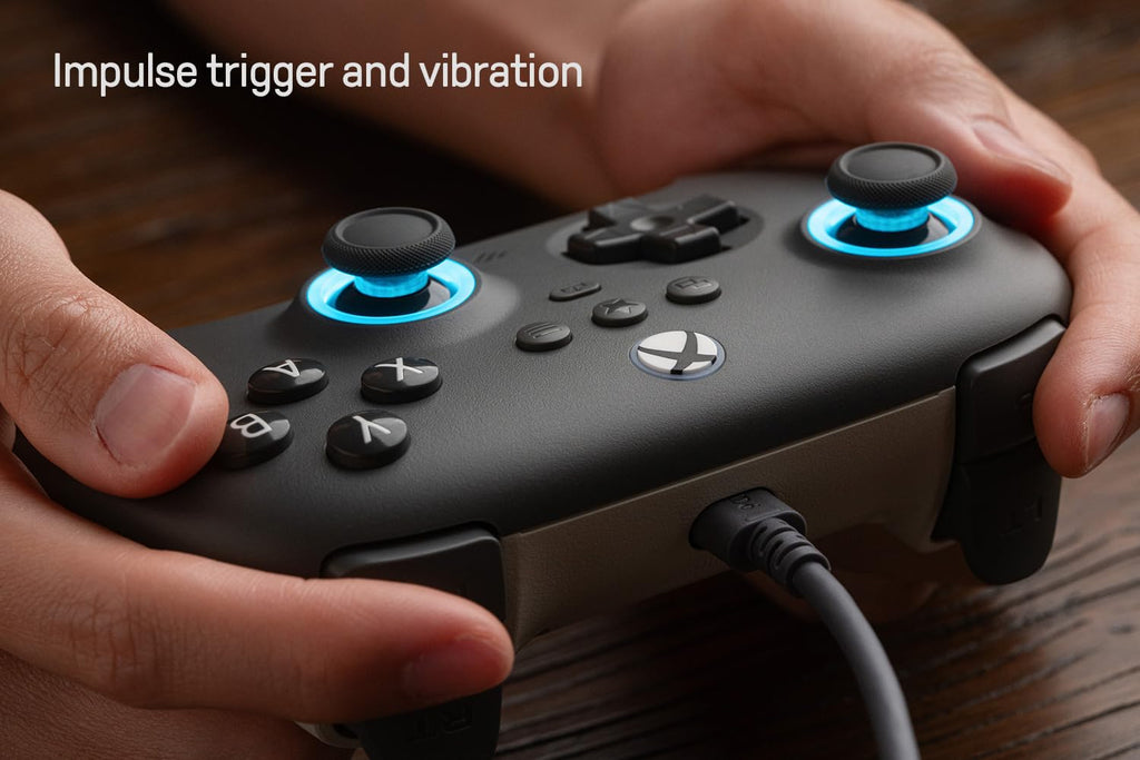 Wired Controller with RGB Lighting Dark Gray F83371