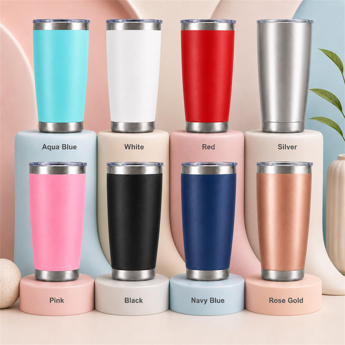 20oz Stainless Steel Insulated Tumblers 12 Pack Y127