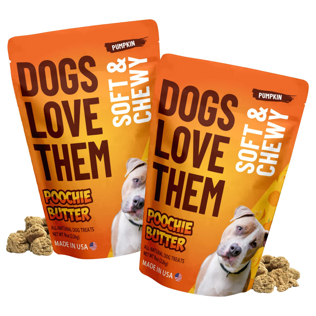Soft & Chewy Pumpkin Dog Treats 8oz 2 Pack Q805565