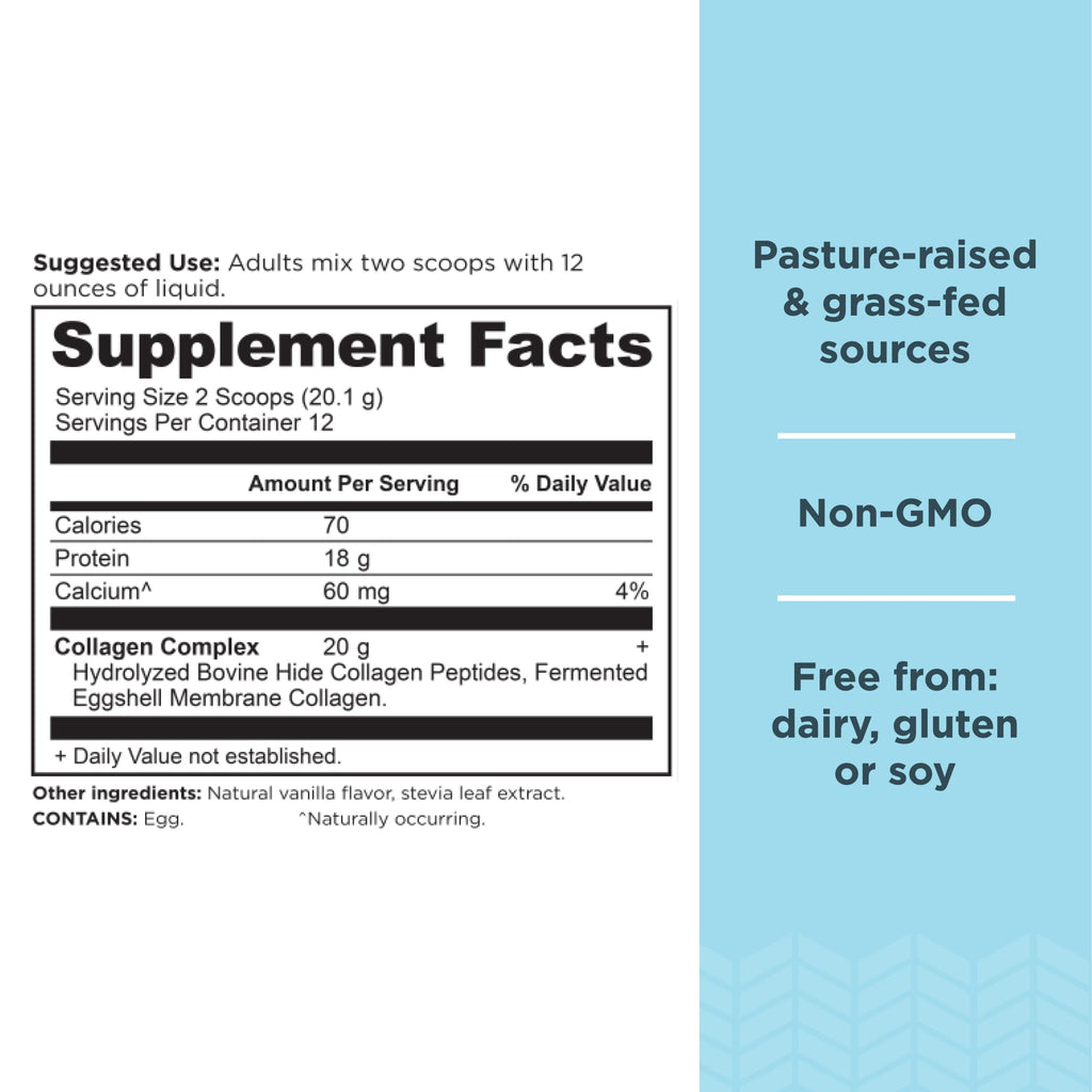 Hydrolyzed Collagen Peptides Powder Vanilla F38526