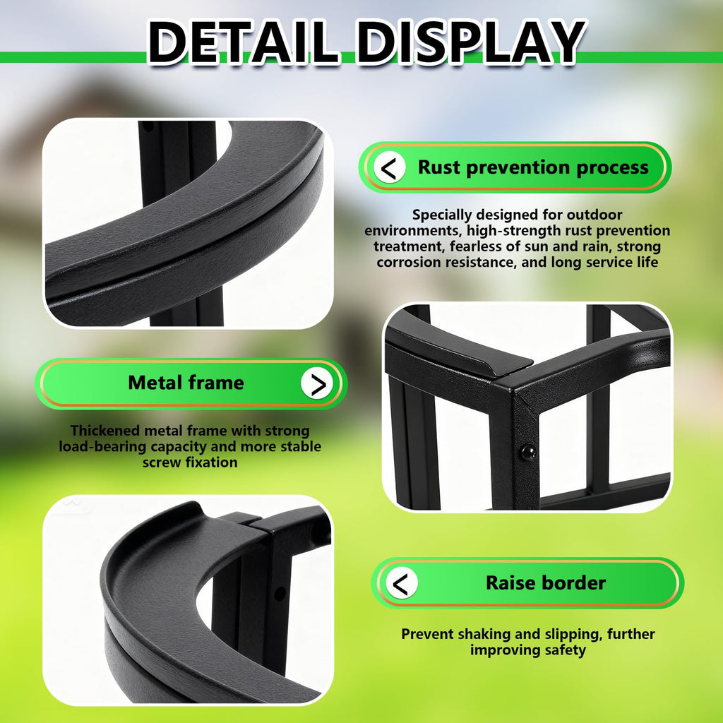 Heavy-Duty Stainless Steel Rain Barrel Stand M55955