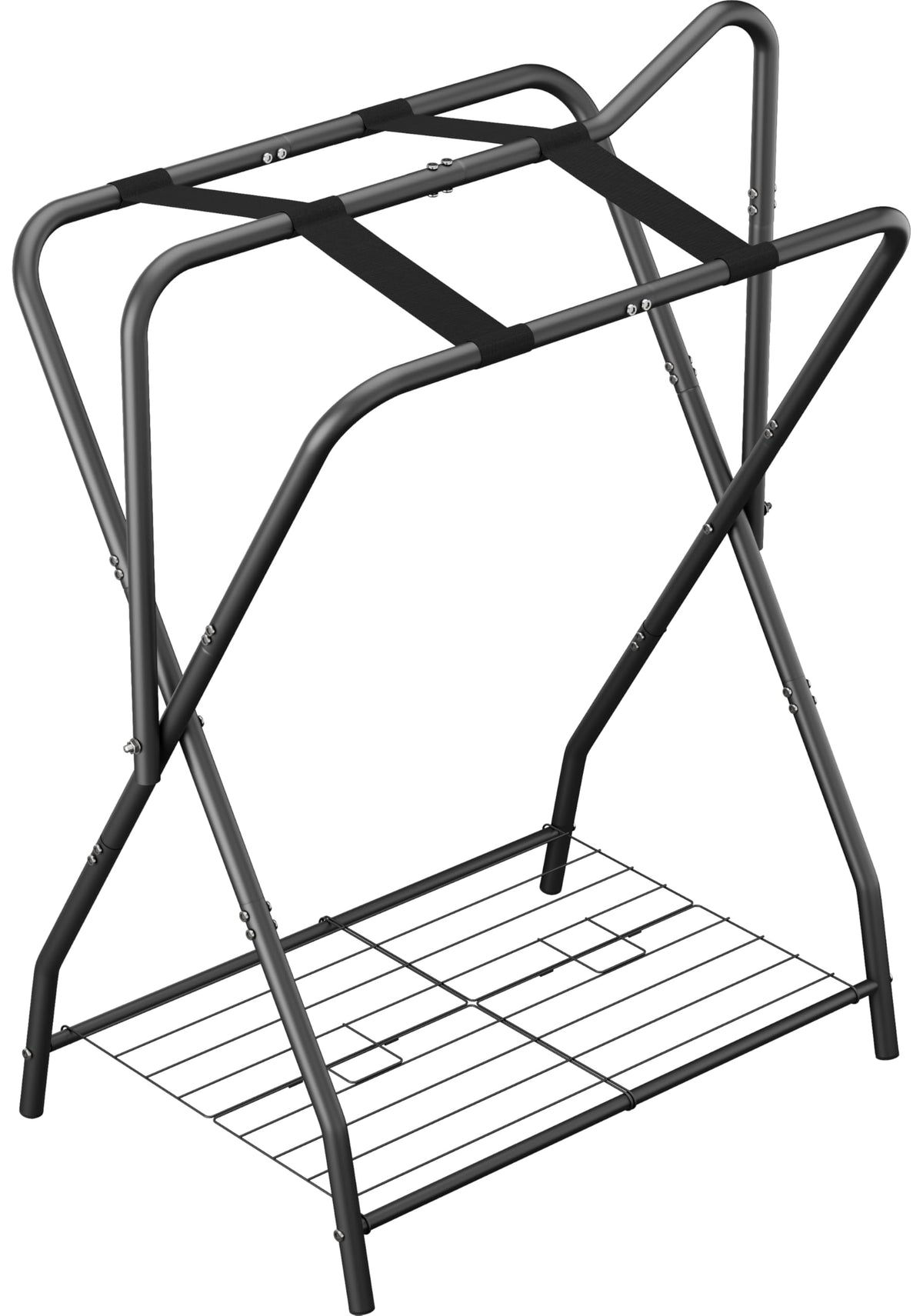 Foldable Saddle Rack with Storage F462573