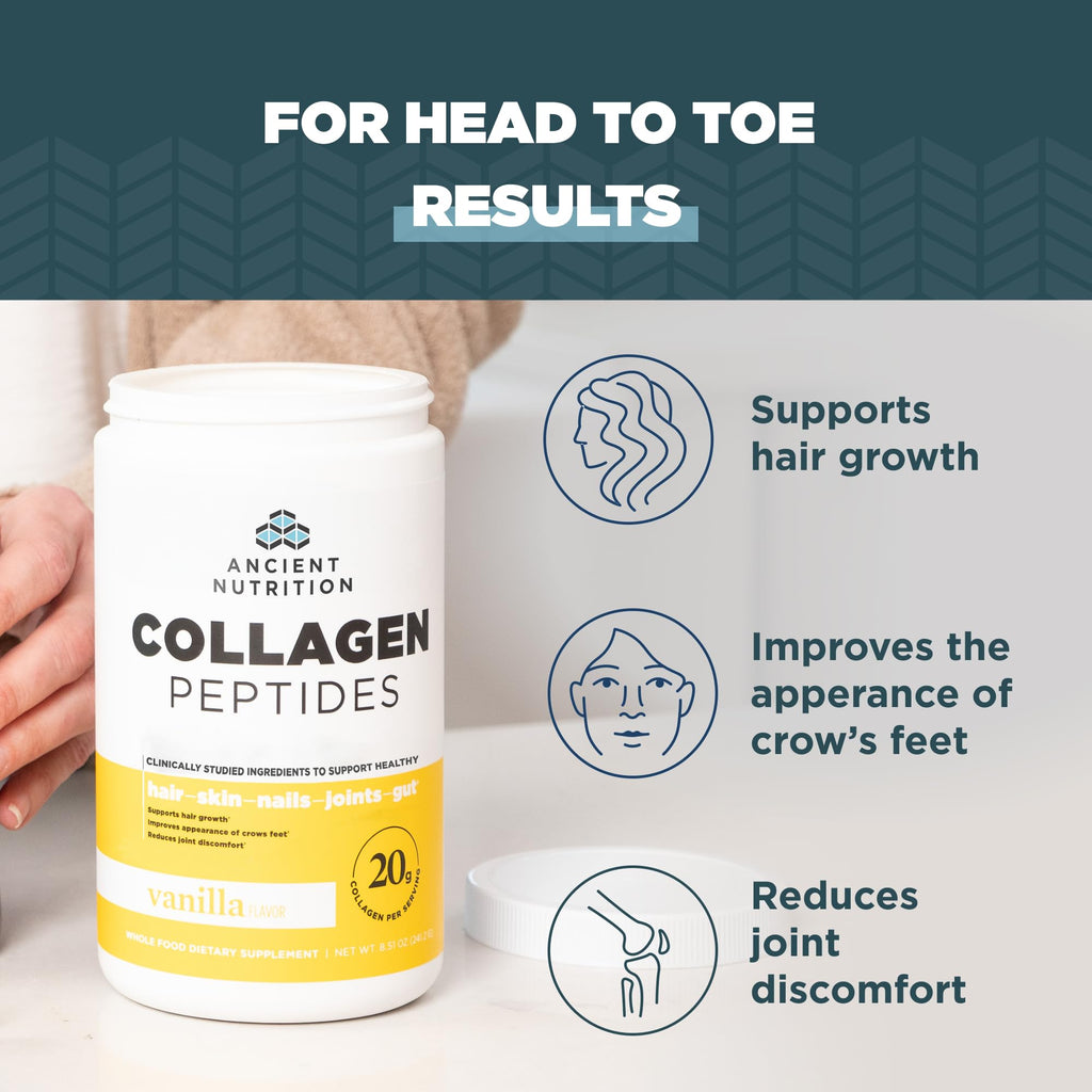 Hydrolyzed Collagen Peptides Powder Vanilla F38526