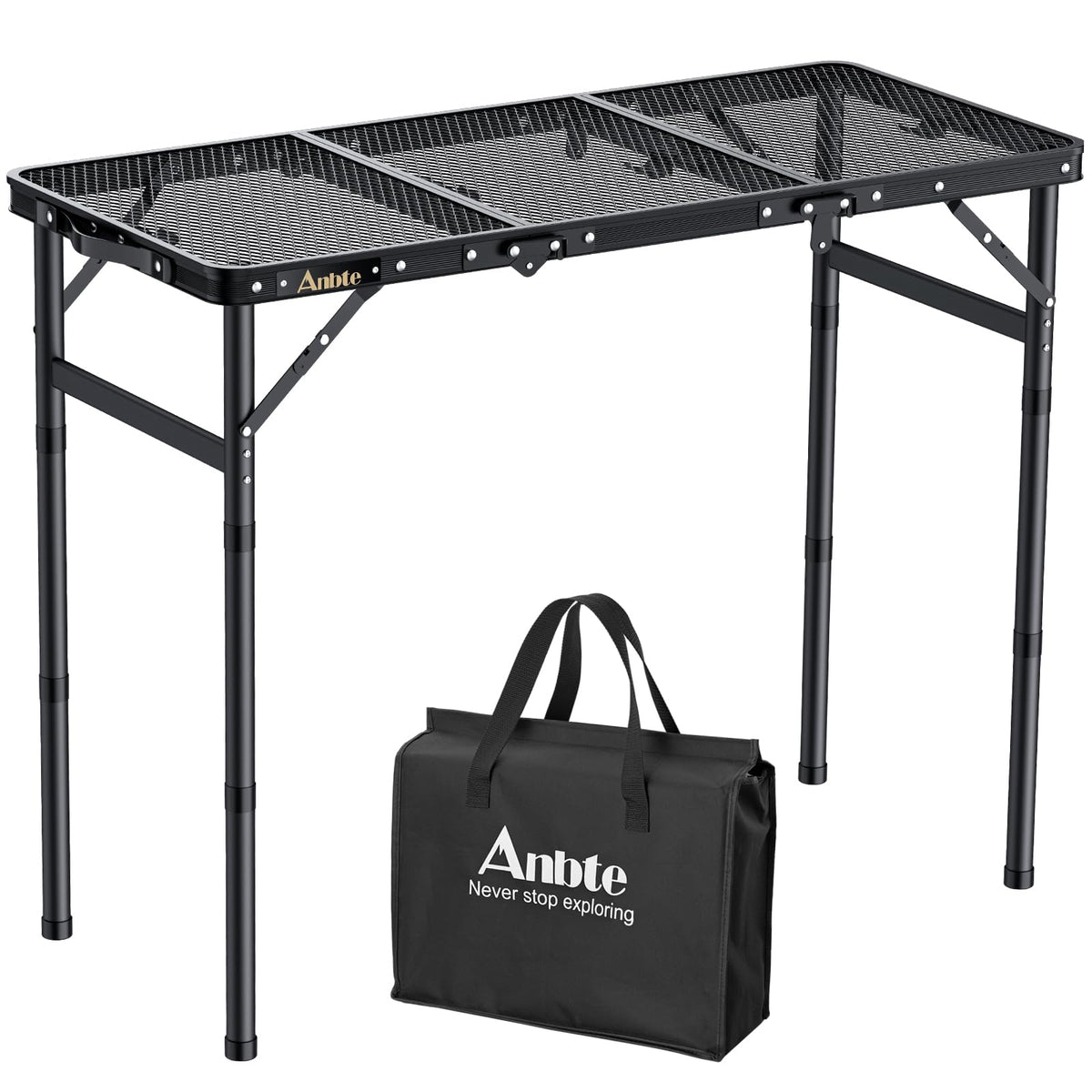 Folding Aluminum Camping Table 3 ft U348