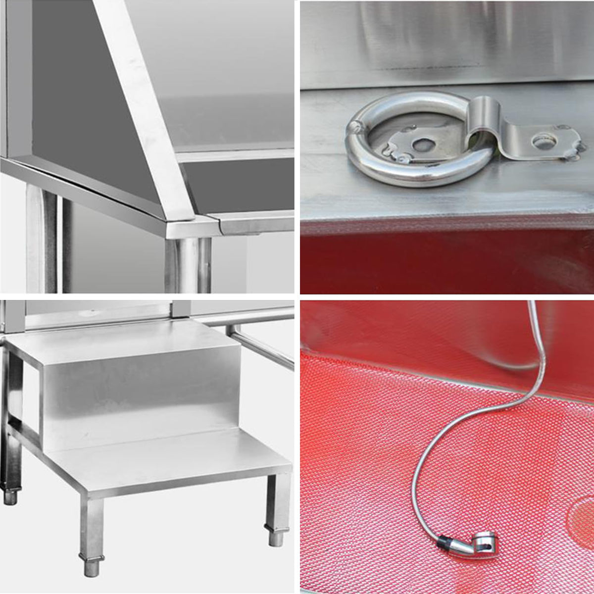 Stainless Steel Dog Bathing Station with Stairs S1776