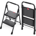 2-Step Folding Steel Step Stool with Handrail A910144