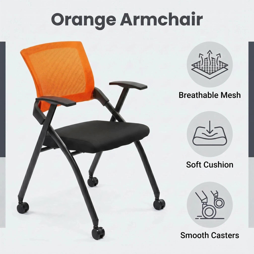 Folding Chair with Wheels Y23849