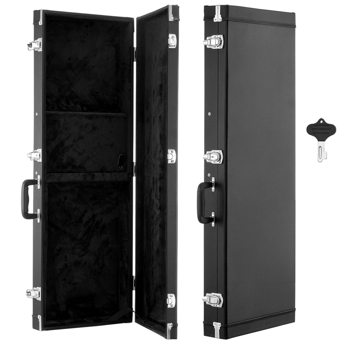 Black 41.3 Inch Wooden Hard-Shell Electric Guitar Case N47069